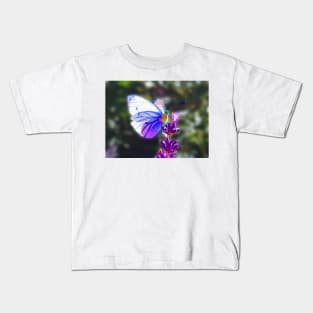 Butterfly on the Lavender Kids T-Shirt